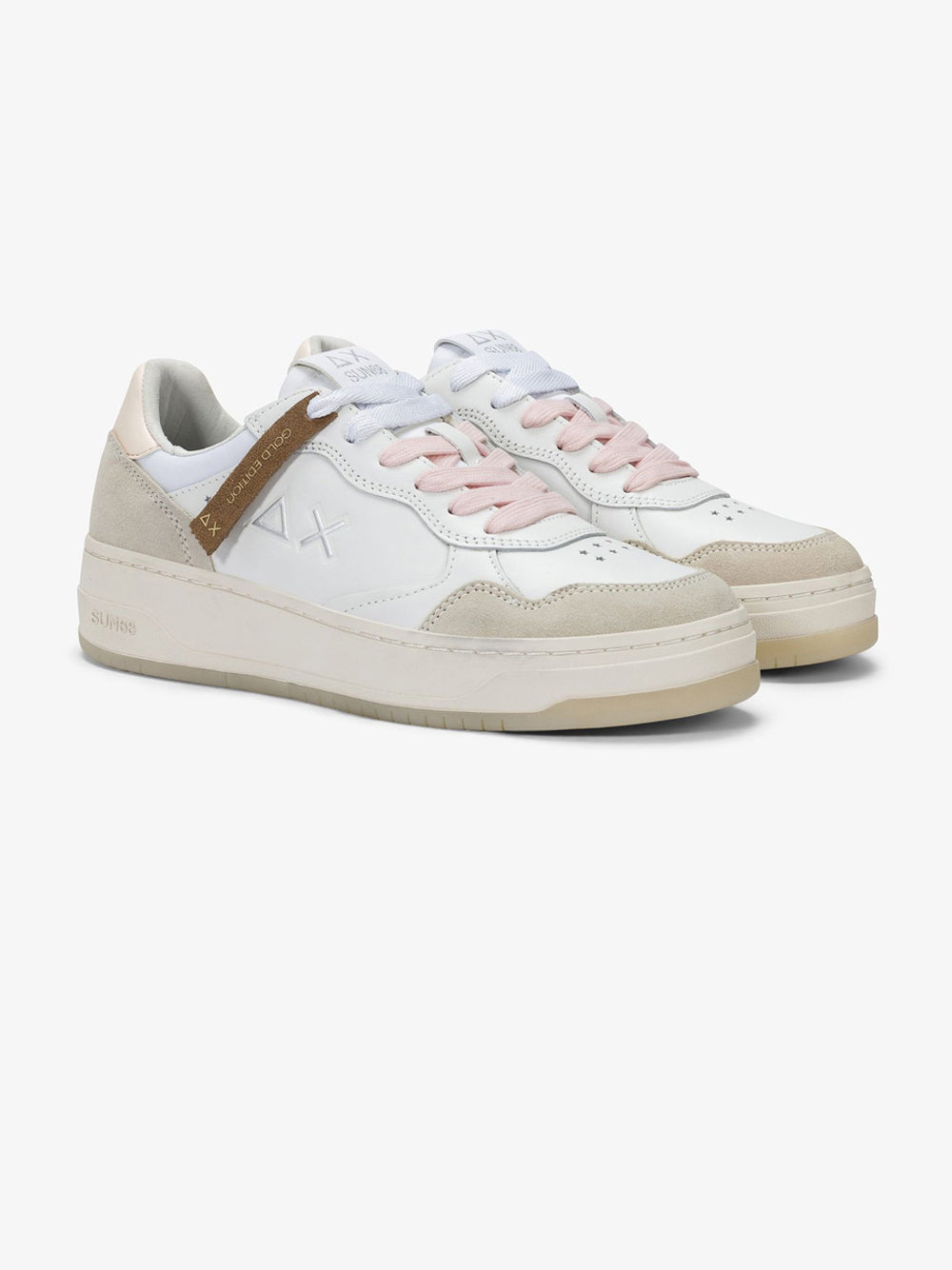 Sun68 Sneakers Donna Basket Love Bianco