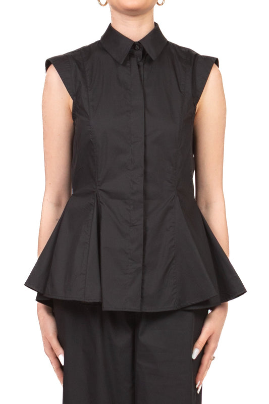 Tensione In Camicia Casual Donna Nero