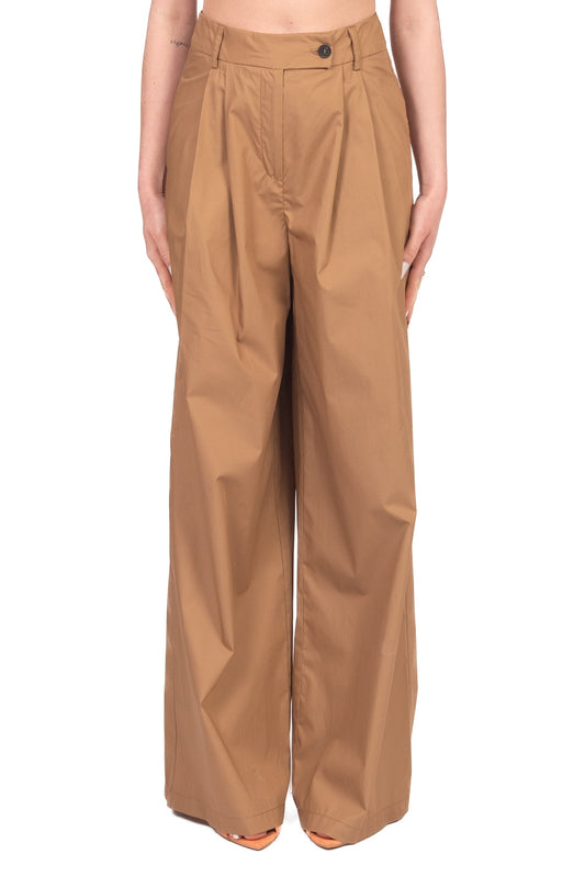 Tensione In Pantalone Casual Donna Cognac