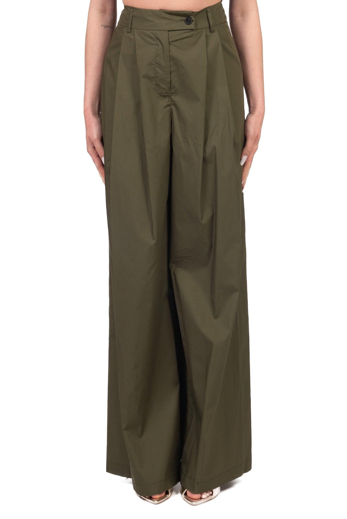 Pantalone Casual Donna Verde militare