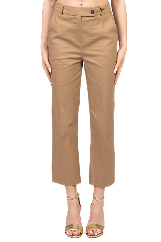 Tensione In Pantalone Casual Donna Cammello
