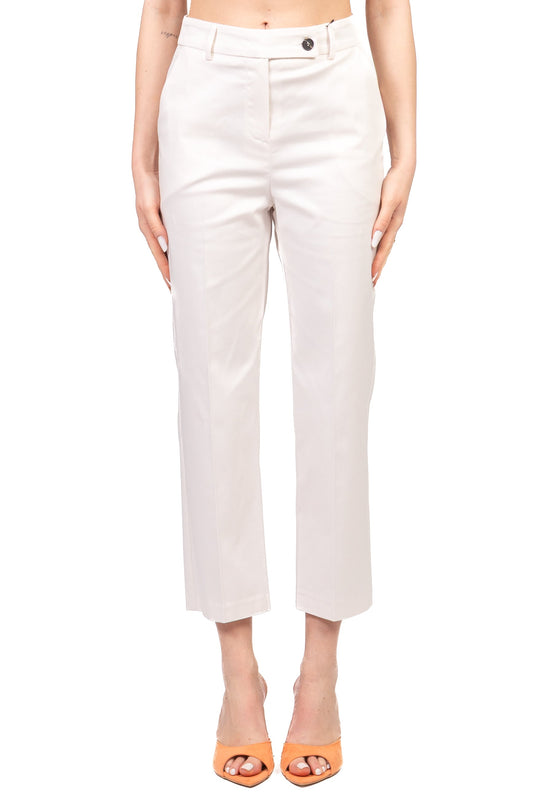 Tensione In Pantalone Casual Donna Vaniglia