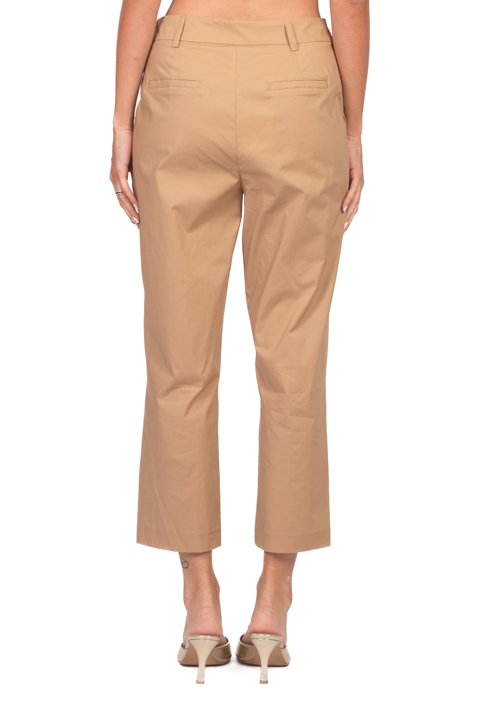 Tensione In Pantalone Casual Donna Cammello