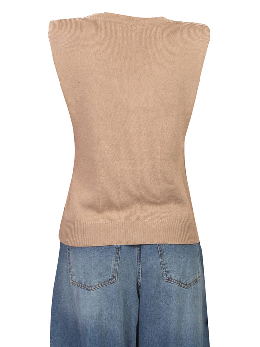 Gilet Donna Taupe