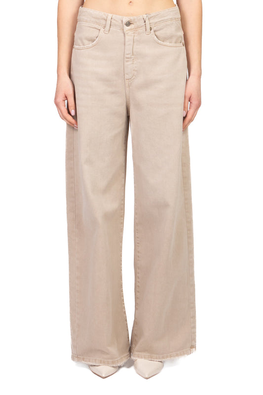 Tensione In Pantalone Casual Donna Sabbia