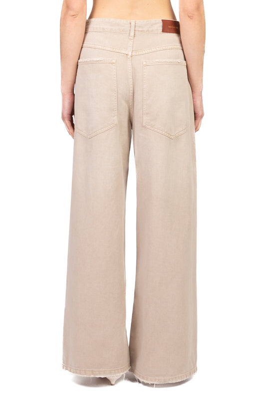 Tensione In Pantalone Casual Donna Sabbia
