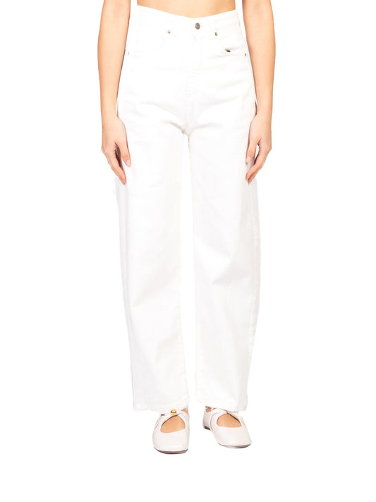 Tensione In Pantalone Casual Donna Latte