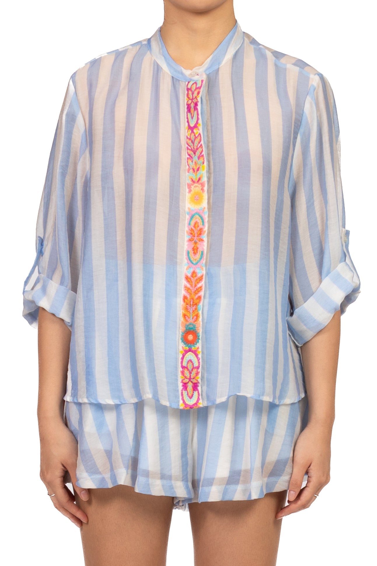 Tensione In Blusa Donna Celeste