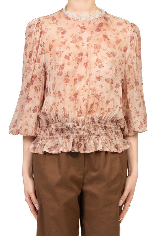 Tensione In Camicia Casual Donna Rosa