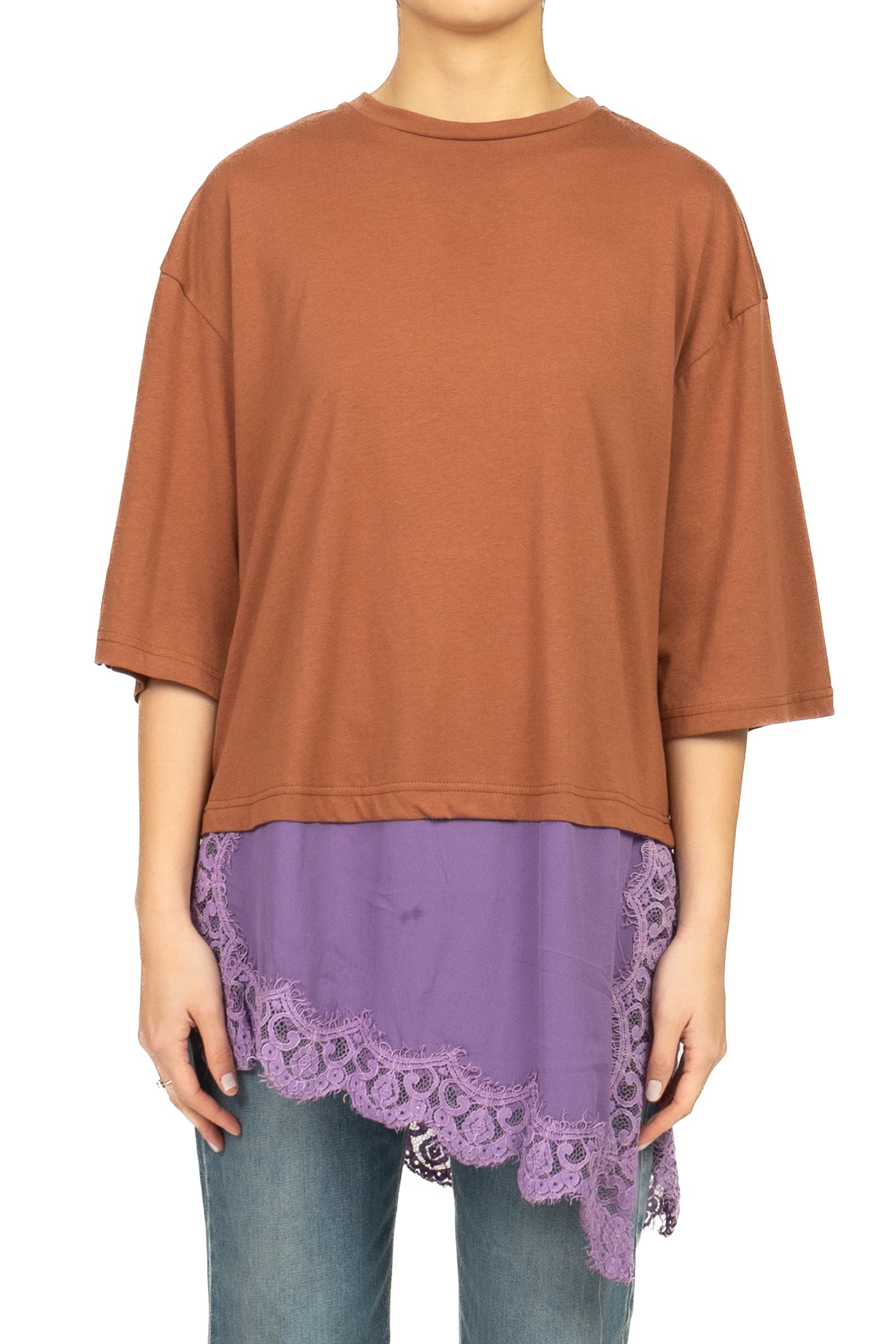 Tensione In Maglia Donna Tabacco