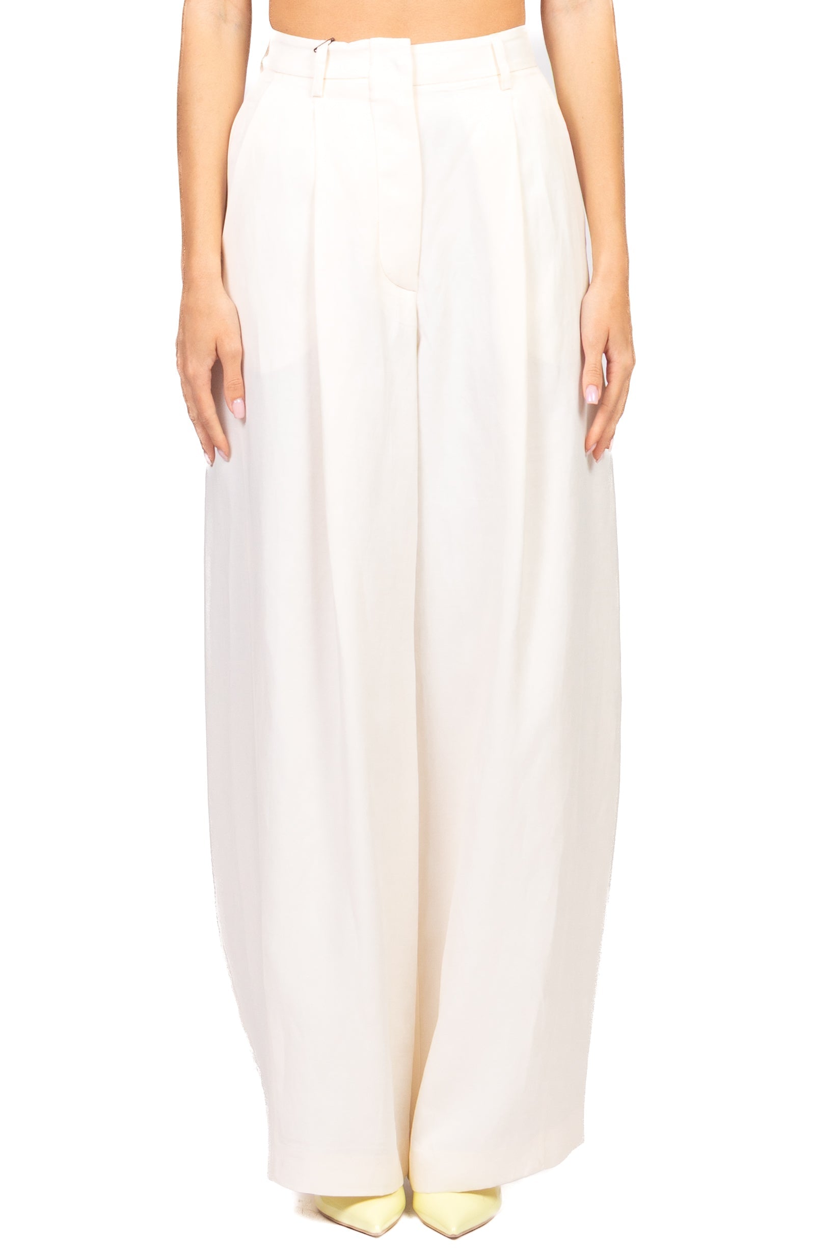 Tensione In Pantalone Casual Donna Latte