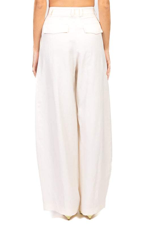 Tensione In Pantalone Casual Donna Latte