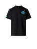 the north face t shirt uomo drip nero 2021053