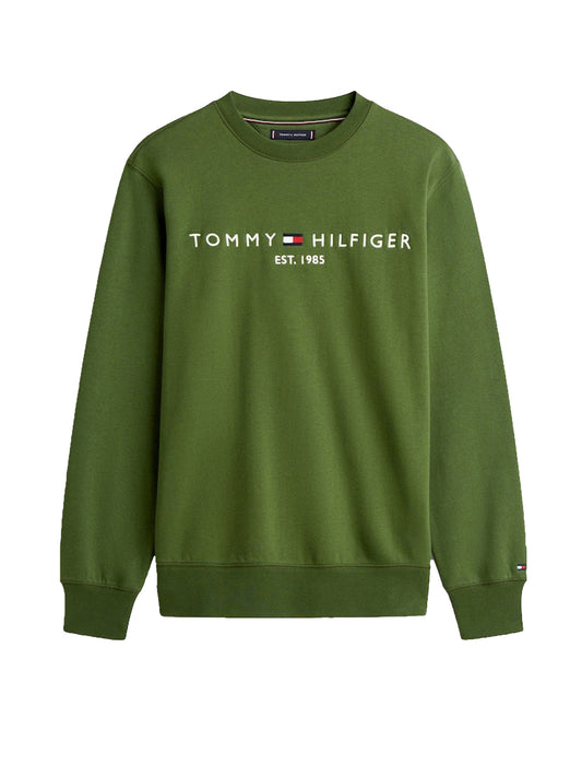 Felpa Girocollo Uomo Verde