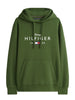 tommy hilfiger felpa cappuccio uomo love verde 2071374