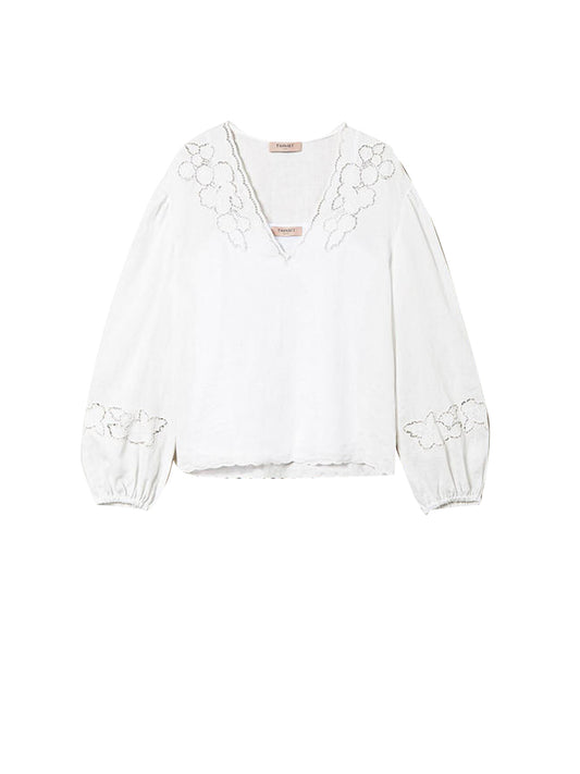 Twinset Blusa Donna Bianco