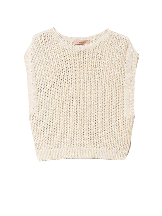 Twinset Maglia Donna Beige
