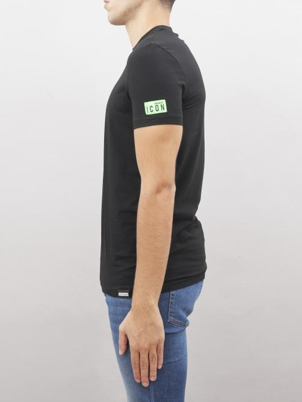 T-shirt Nero / verde