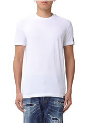 T-shirt Bianco / blu