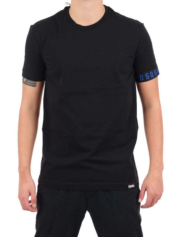 T-shirt Nero / blu