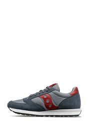 Sneakers Grigio / rosso scuro
