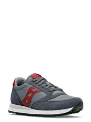 Sneakers Grigio / rosso scuro